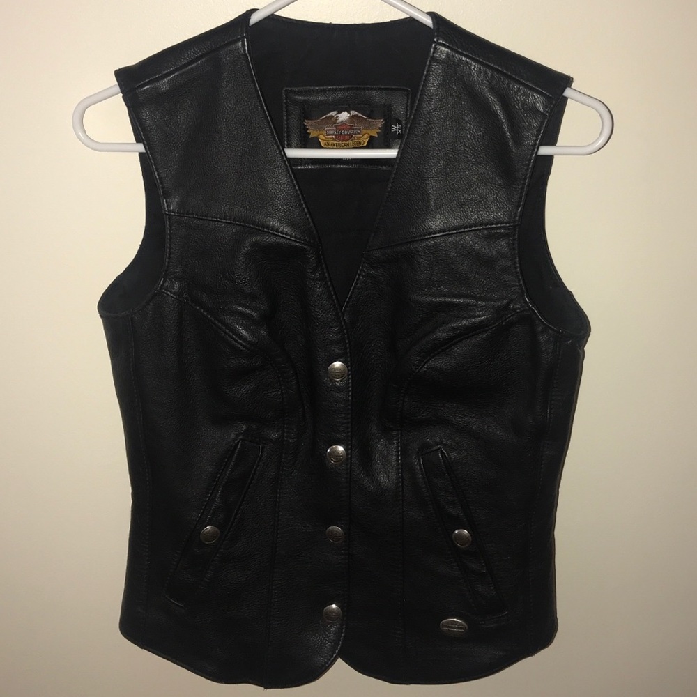 Vintage Harley-Davidson Genuine Leather Vest